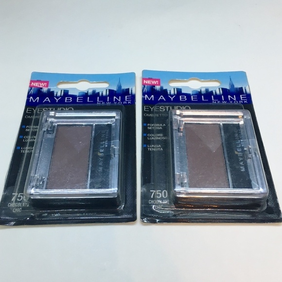 Maybelline Other - 2x Maybelline Eyestudio Eyeshadow Chocolate Chic